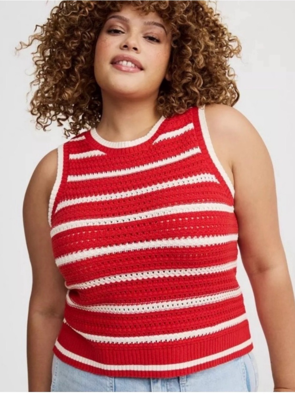 ♥️ 2/$10 Open Knit Top